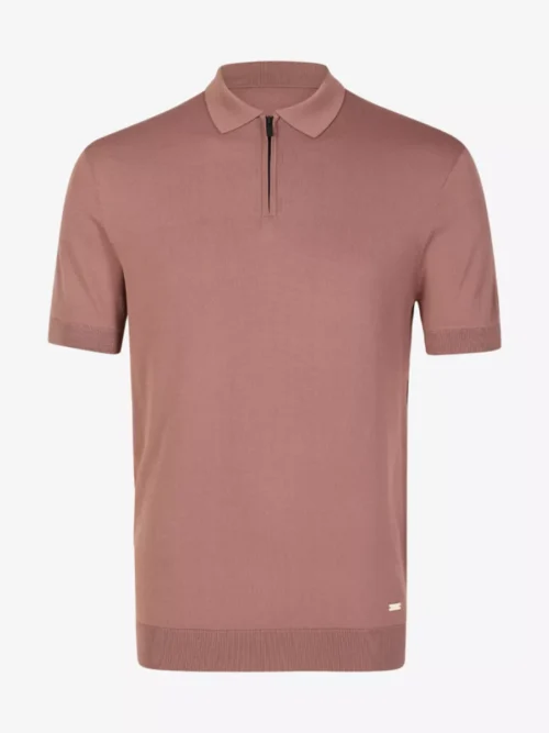 Seven Dials Seven Dials Polo Gebreid - Aubergine