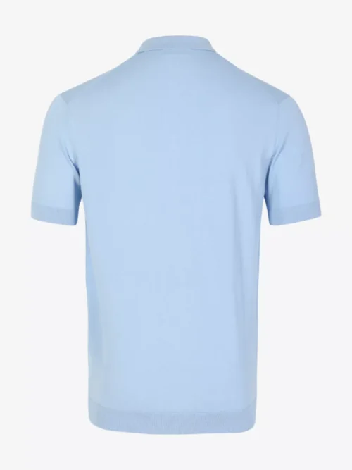 Seven Dials Seven Dials Polo Gebreid - Lichtblauw