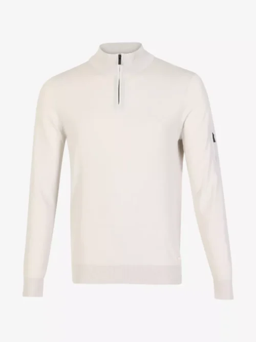 Seven Dials Seven Dials Trui Halfzip - Lichtgrijs