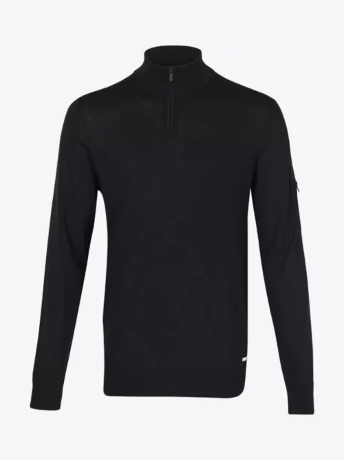 Seven Dials Seven Dials Trui Halfzip - Zwart