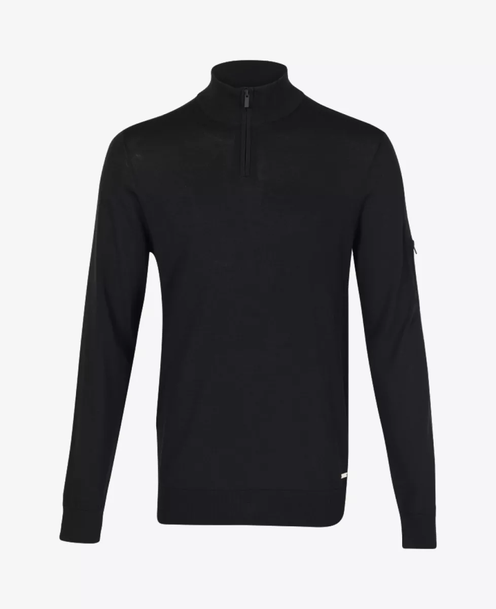 Seven Dials Trui Halfzip - Zwart 1 Seven Dials Seven Dials Trui Halfzip - Zwart
