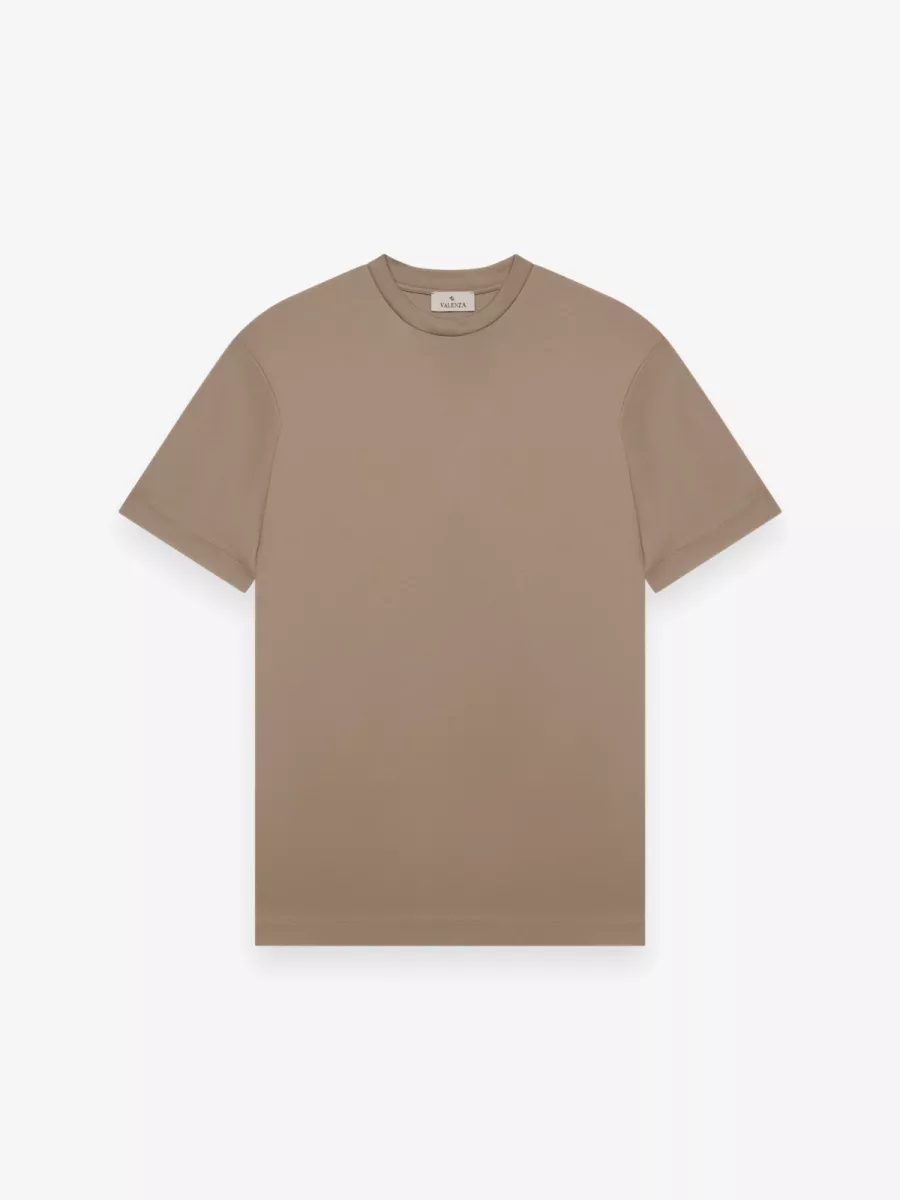 Valenza T-shirt - Taupe 1 Valenza Valenza T-shirt - Taupe