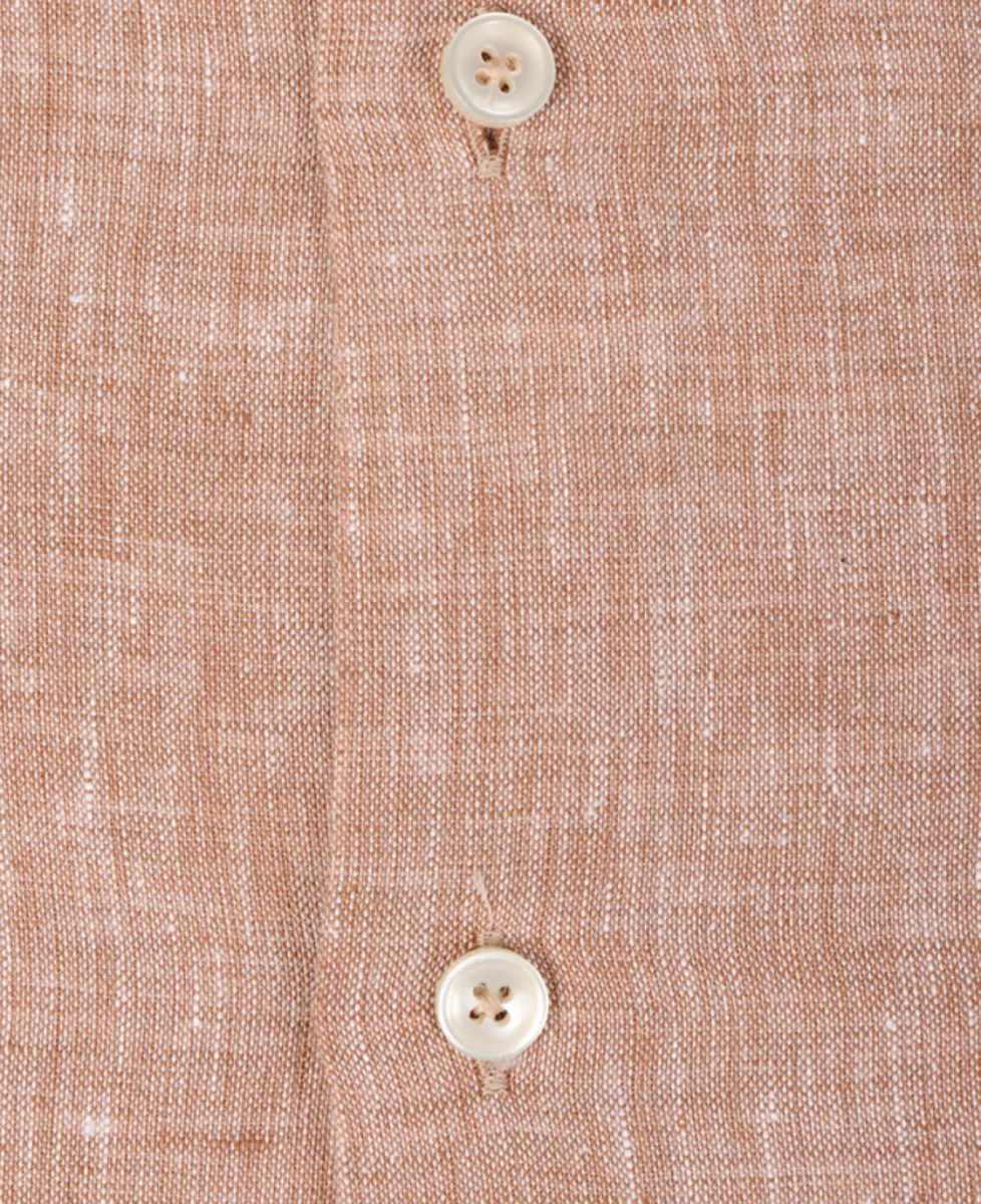 Xacus Linnen shirt short fit - Koraal 2 Xacus Xacus Linnen shirt short fit - Koraal