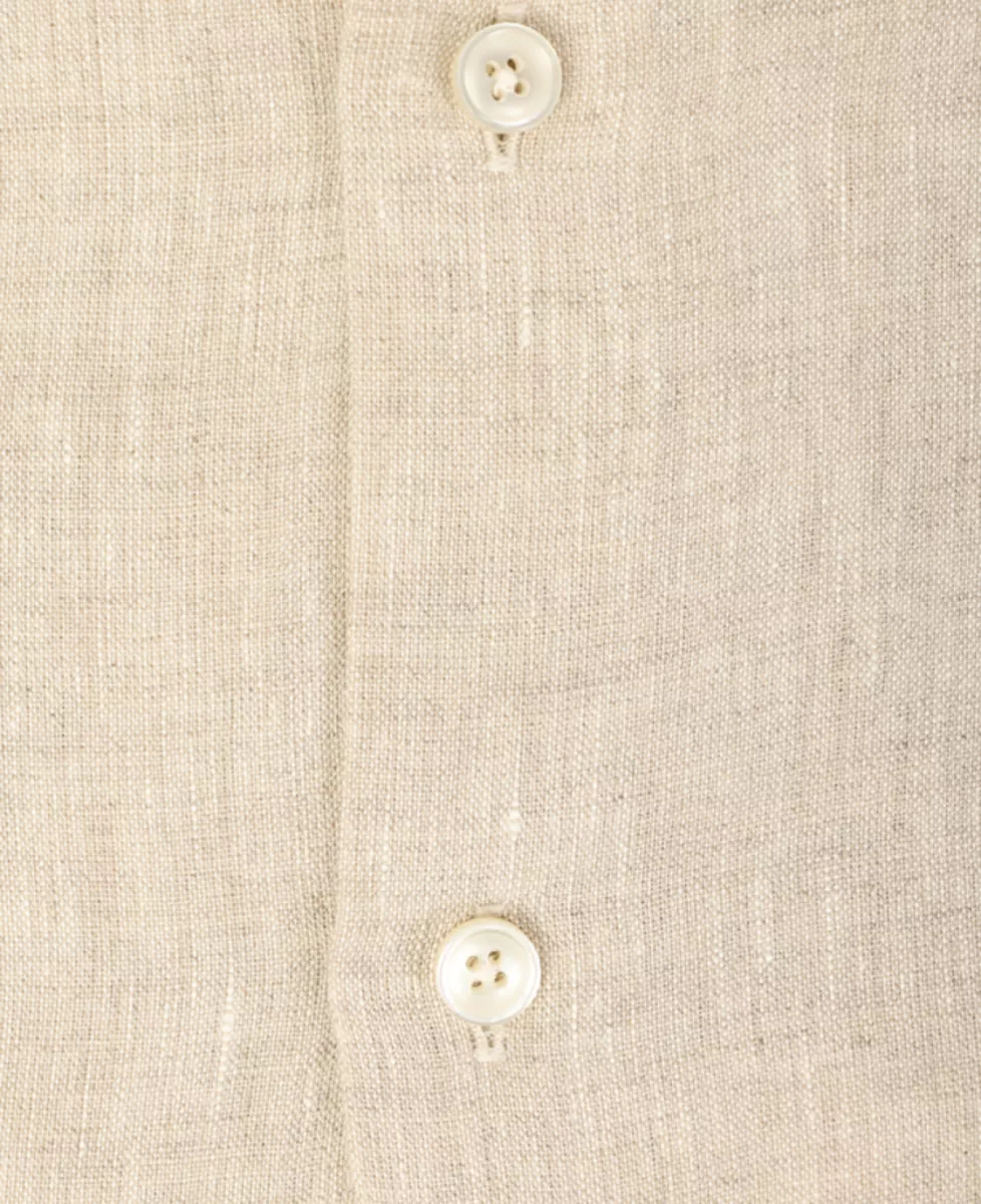 Xacus Linnen shirt short fit - Zand 2 Xacus Xacus Linnen shirt short fit - Zand