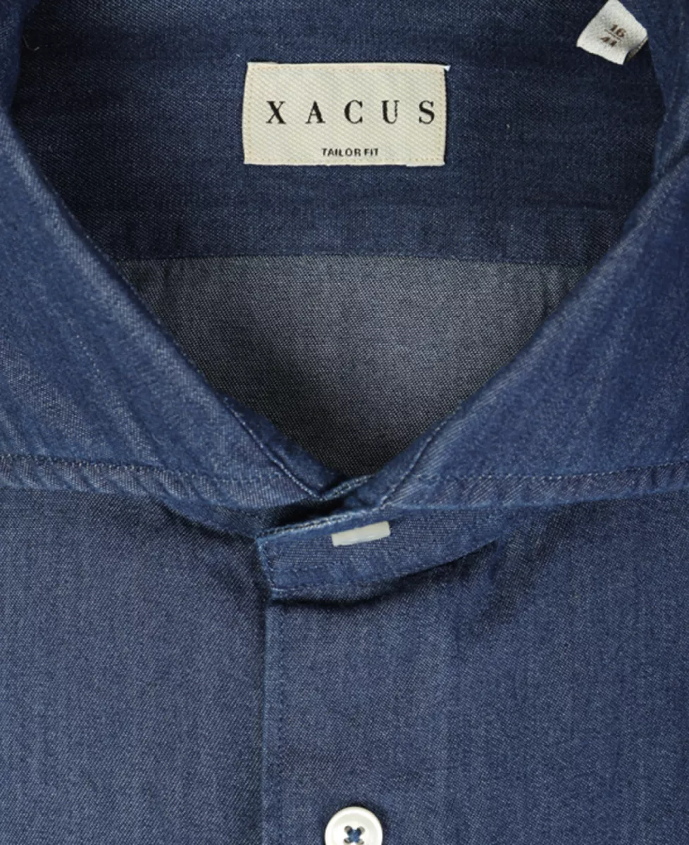 Xacus Jeans shirt - Denimblauw 3 Xacus Xacus Jeans shirt - Denimblauw