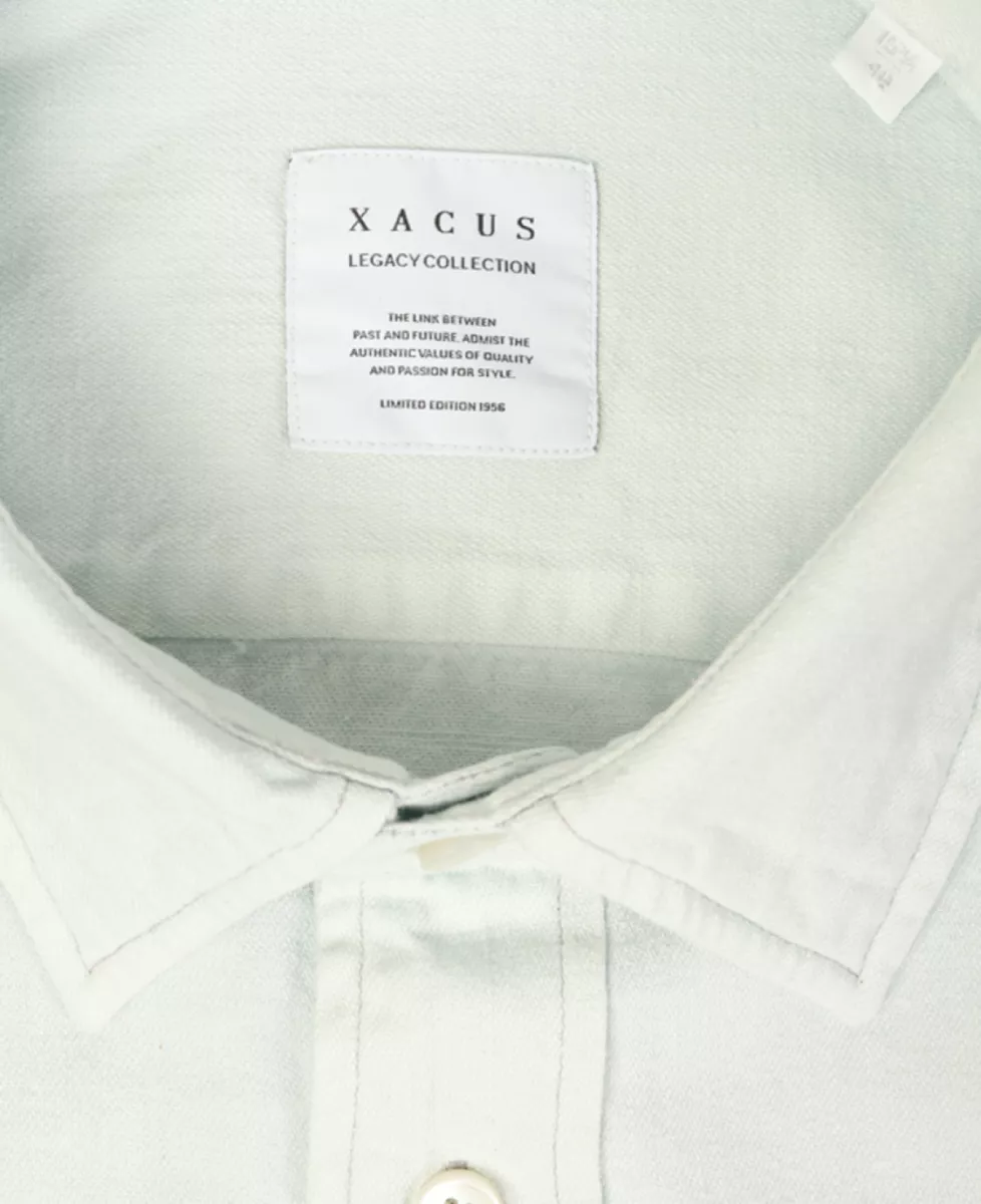 Xacus Shirt denim washed - Lichtblauw 3 Xacus Xacus Shirt denim washed - Lichtblauw