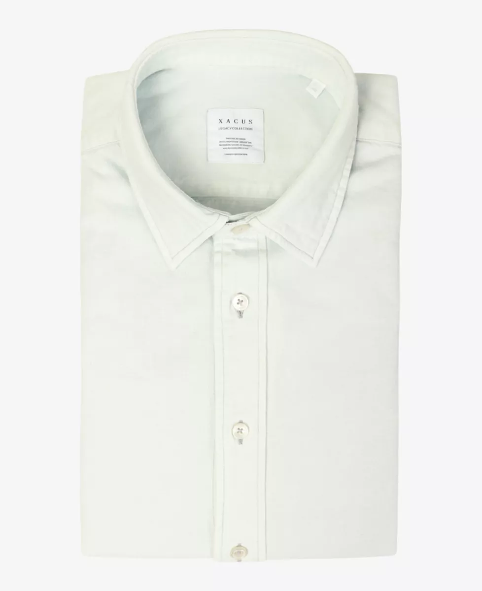 Xacus Shirt denim washed - Lichtblauw 1 Xacus Xacus Shirt denim washed - Lichtblauw