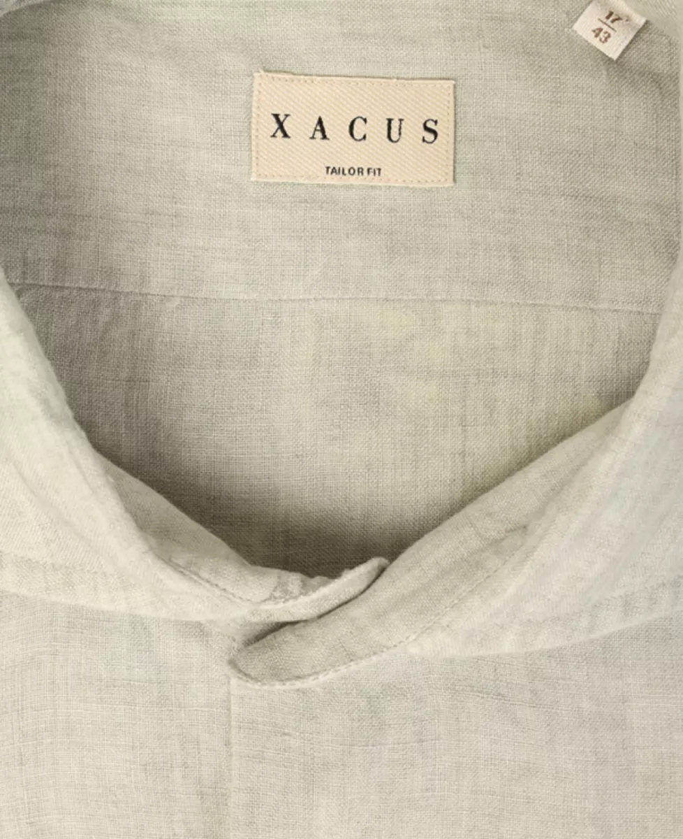 Xacus Shirt linnen - Lichtgroen 3 Xacus Xacus Shirt linnen - Lichtgroen