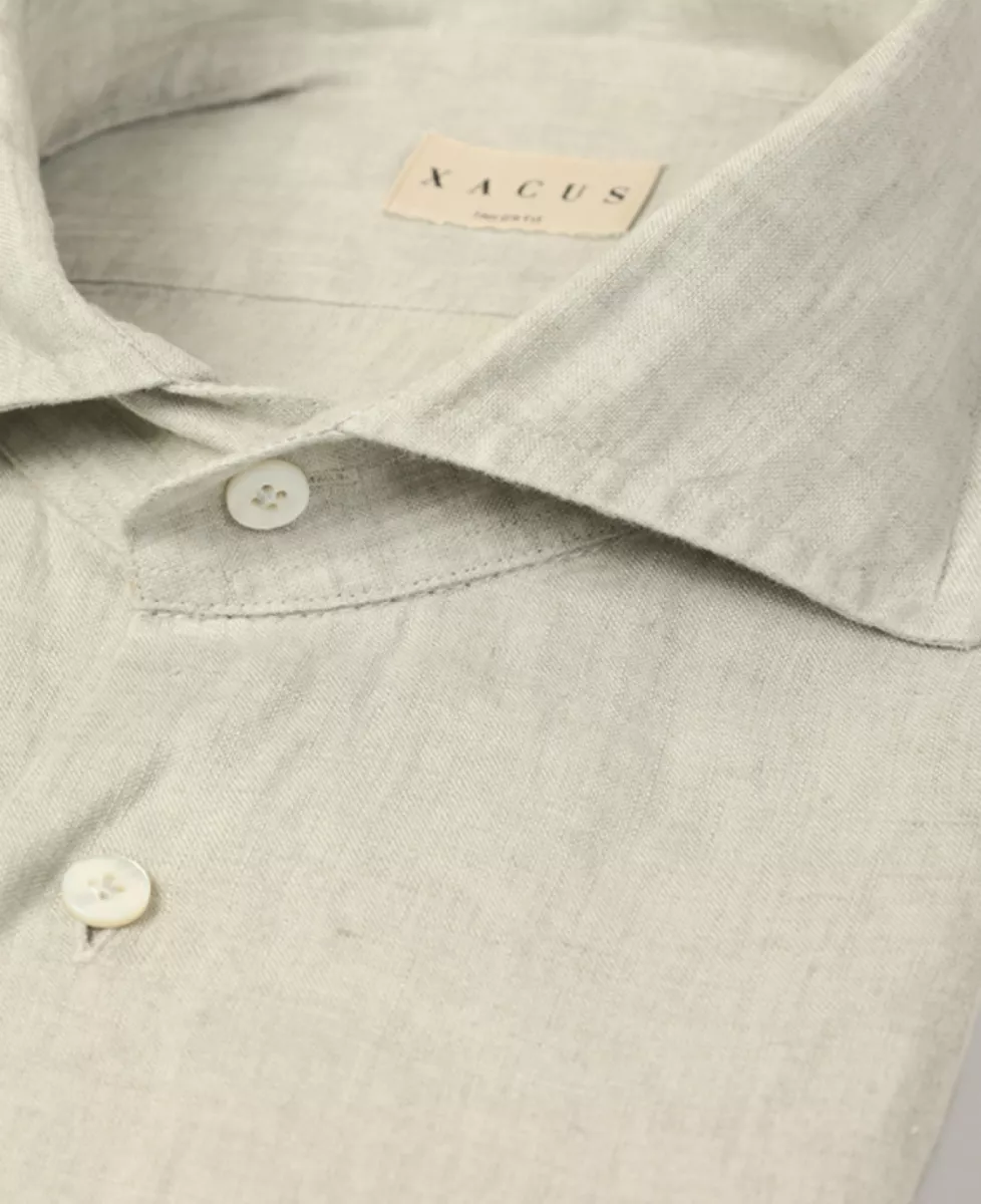 Xacus Shirt linnen - Lichtgroen 4 Xacus Xacus Shirt linnen - Lichtgroen