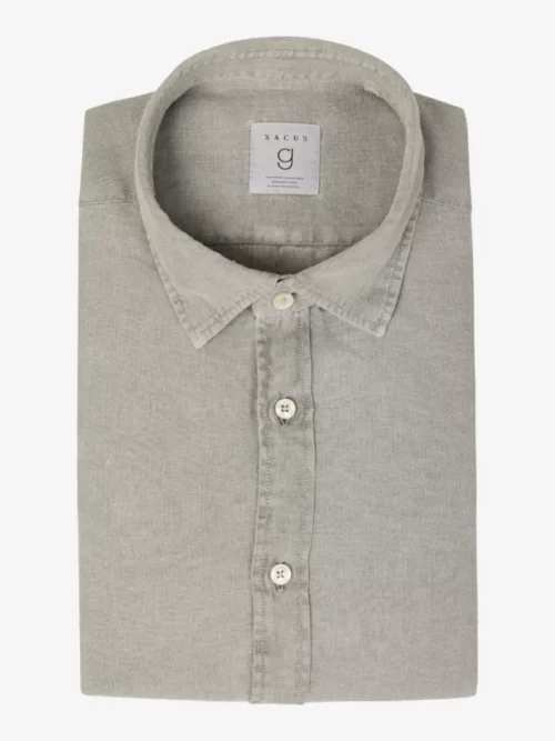 Xacus Xacus Shirt linnen - Middelgrijs