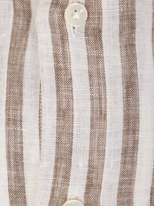 Xacus Xacus Shirt linnen - Bruin