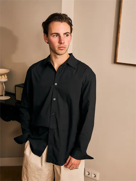 Clean minimalism overhemden Mannenmode