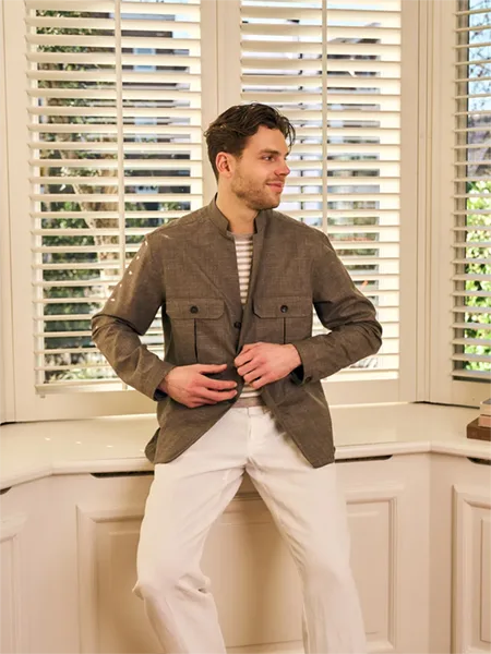 Clean minimalism overshirts Mannenmode