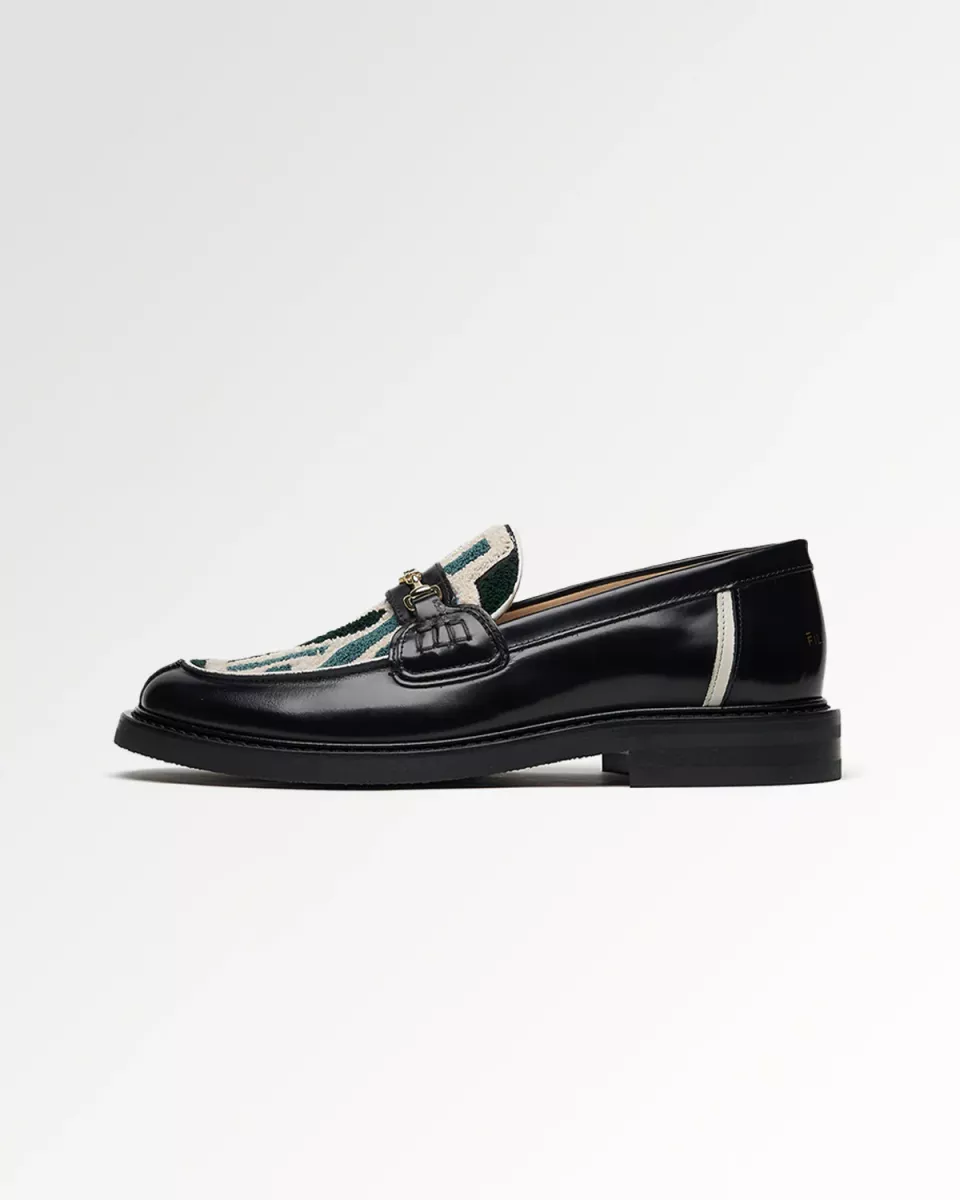 Filling Pieces Loafer - Black Grey 1 Filling Pieces Filling Pieces Loafer - Black Grey