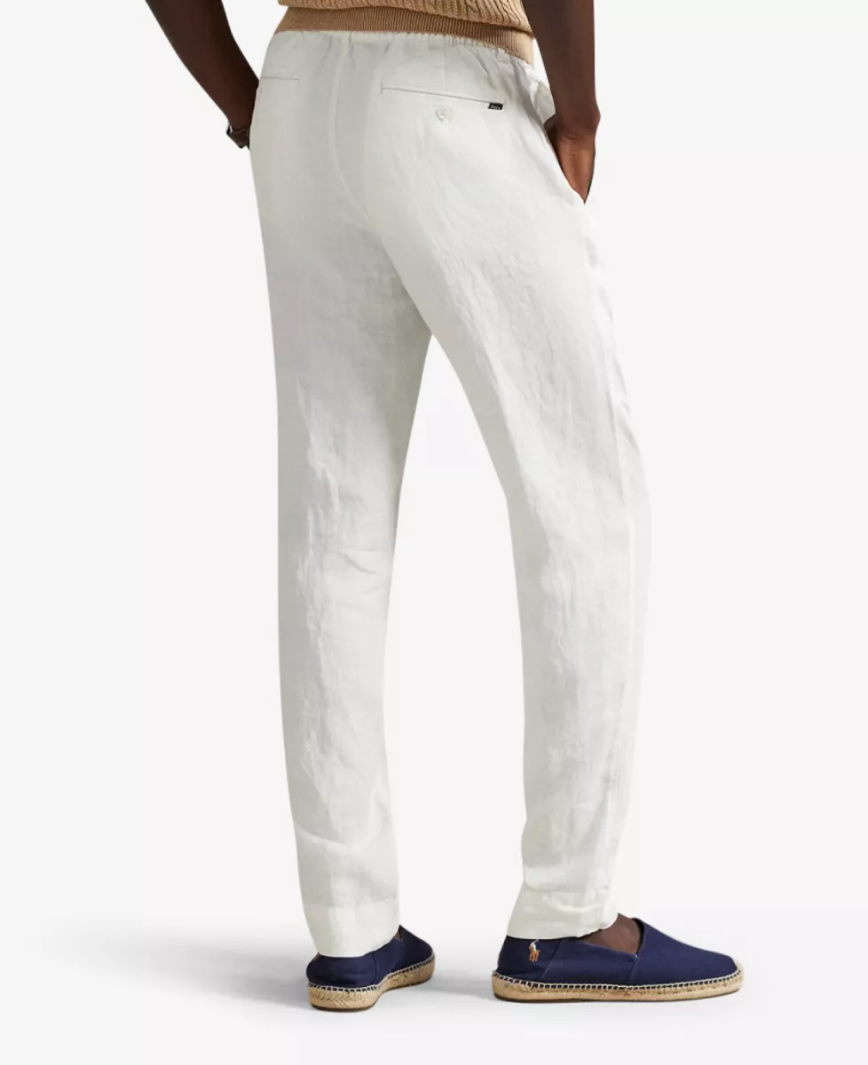 Ralph Lauren Broek Drawstring Linnen - Wit 5 Ralph Lauren Ralph Lauren Broek Drawstring Linnen - Wit