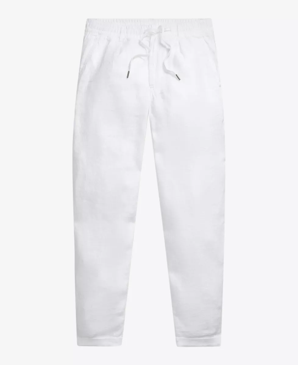 Ralph Lauren Broek Drawstring Linnen - Wit 1 Ralph Lauren Ralph Lauren Broek Drawstring Linnen - Wit