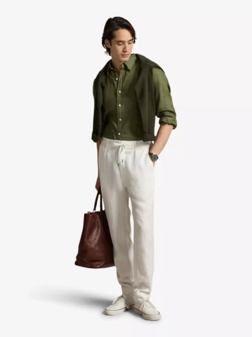 Ralph Lauren Ralph Lauren Shirt Linnen - Donkergroen