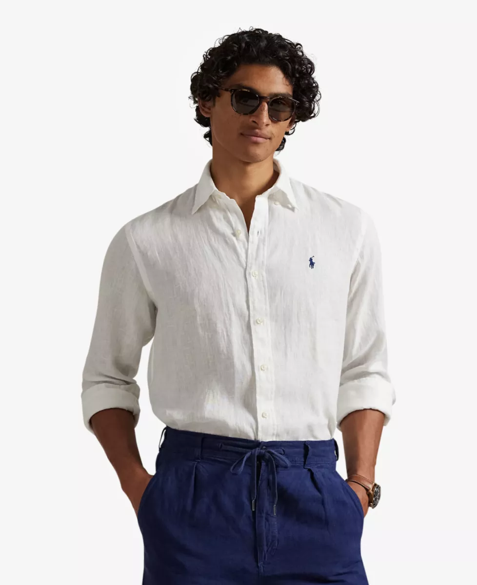 Ralph Lauren Shirt Linnen - Wit 3 Ralph Lauren Ralph Lauren Shirt Linnen - Wit