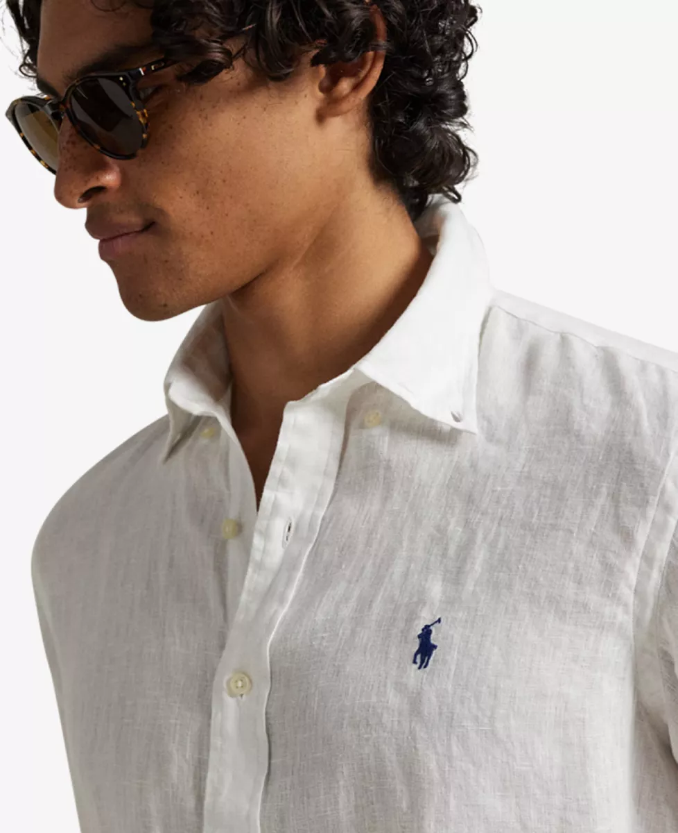 Ralph Lauren Shirt Linnen - Wit 4 Ralph Lauren Ralph Lauren Shirt Linnen - Wit