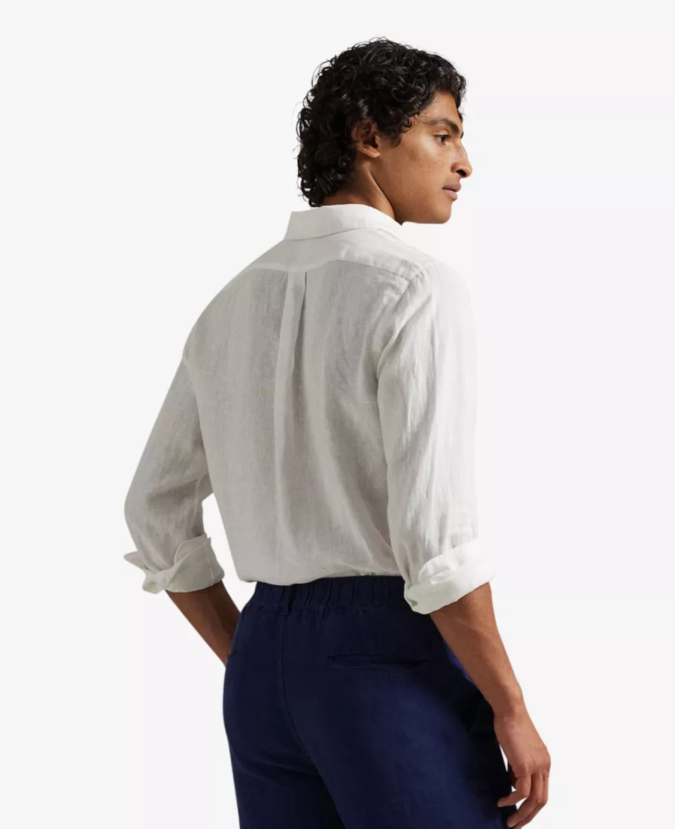 Ralph Lauren Shirt Linnen - Wit 5 Ralph Lauren Ralph Lauren Shirt Linnen - Wit