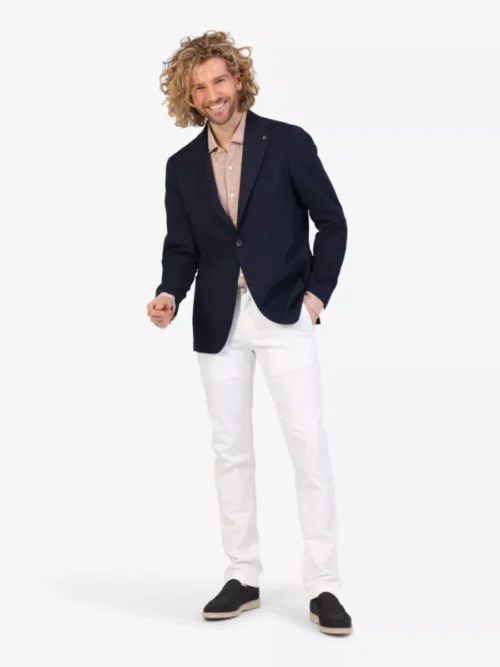 Xacus Xacus Linnen shirt short fit - Koraal