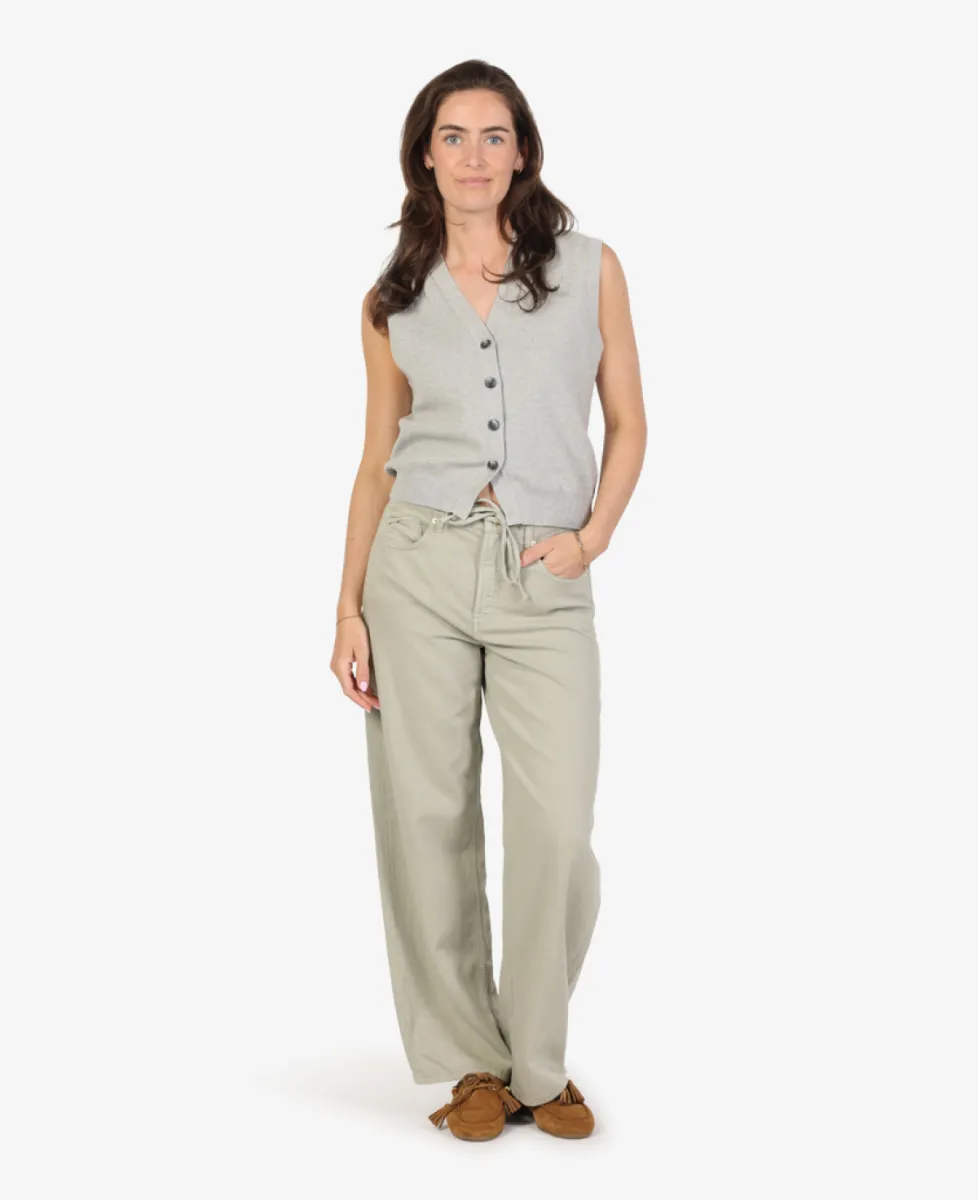 My Essential Wardrobe Vest - Middelgrijs 2 My Essential Wardrobe My Essential Wardrobe Vest - Middelgrijs