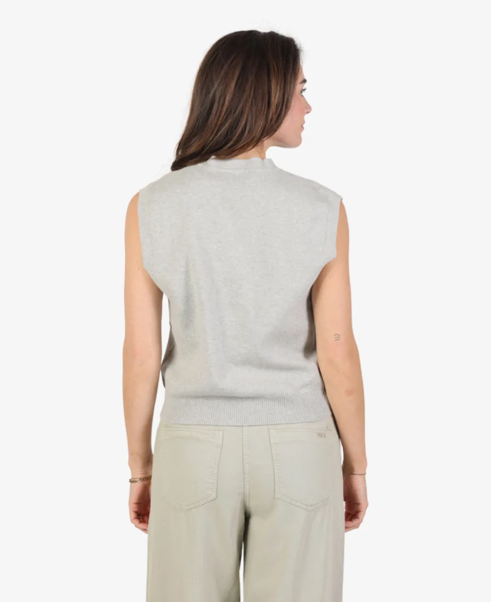 My Essential Wardrobe Vest - Middelgrijs 5 My Essential Wardrobe My Essential Wardrobe Vest - Middelgrijs