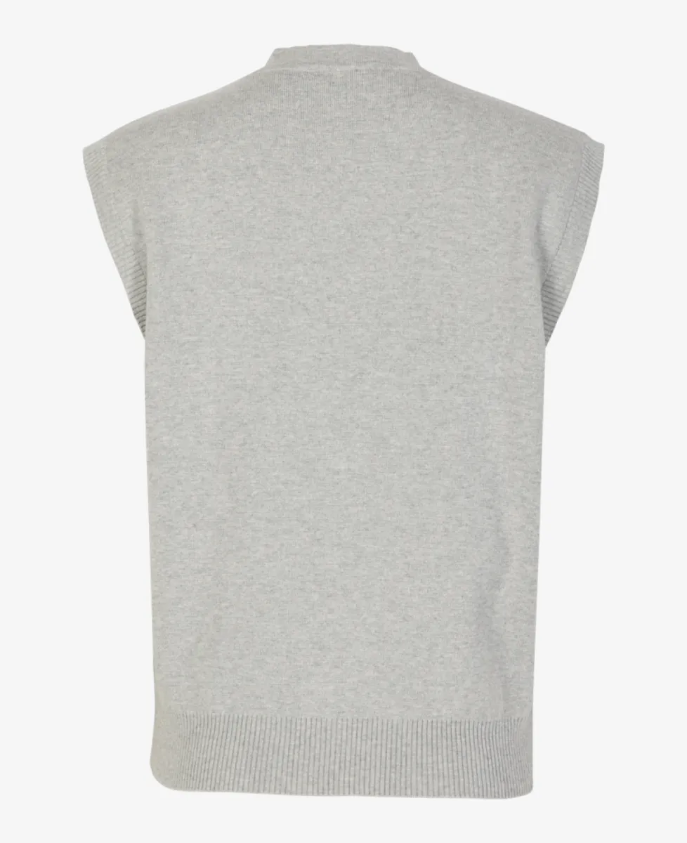 My Essential Wardrobe Vest - Middelgrijs 6 My Essential Wardrobe My Essential Wardrobe Vest - Middelgrijs