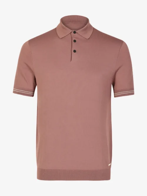 Seven Dials Seven Dials Polo Gebreid - Aubergine