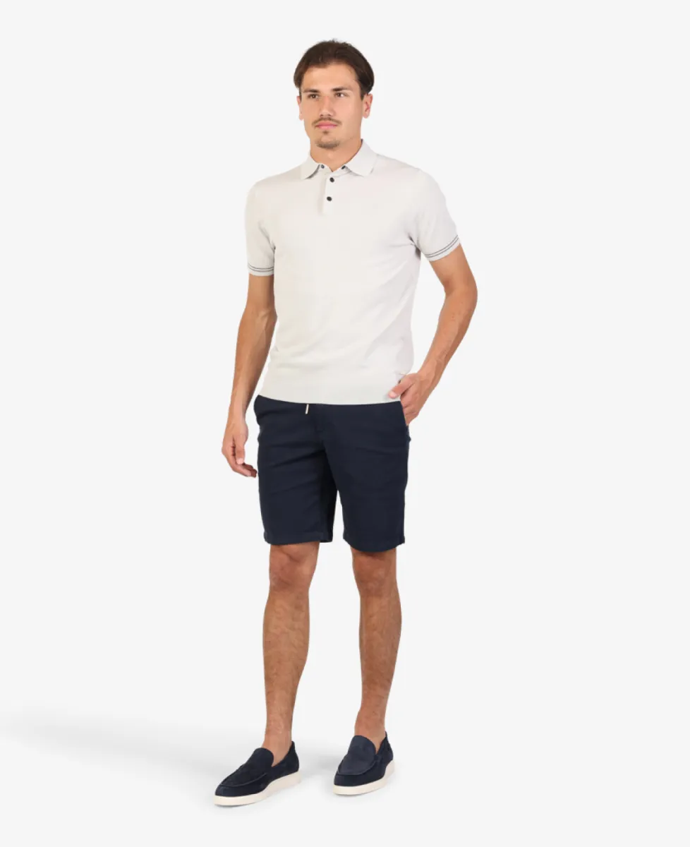 Seven Dials Polo Gebreid - Ecru 2 Seven Dials Seven Dials Polo Gebreid - Ecru