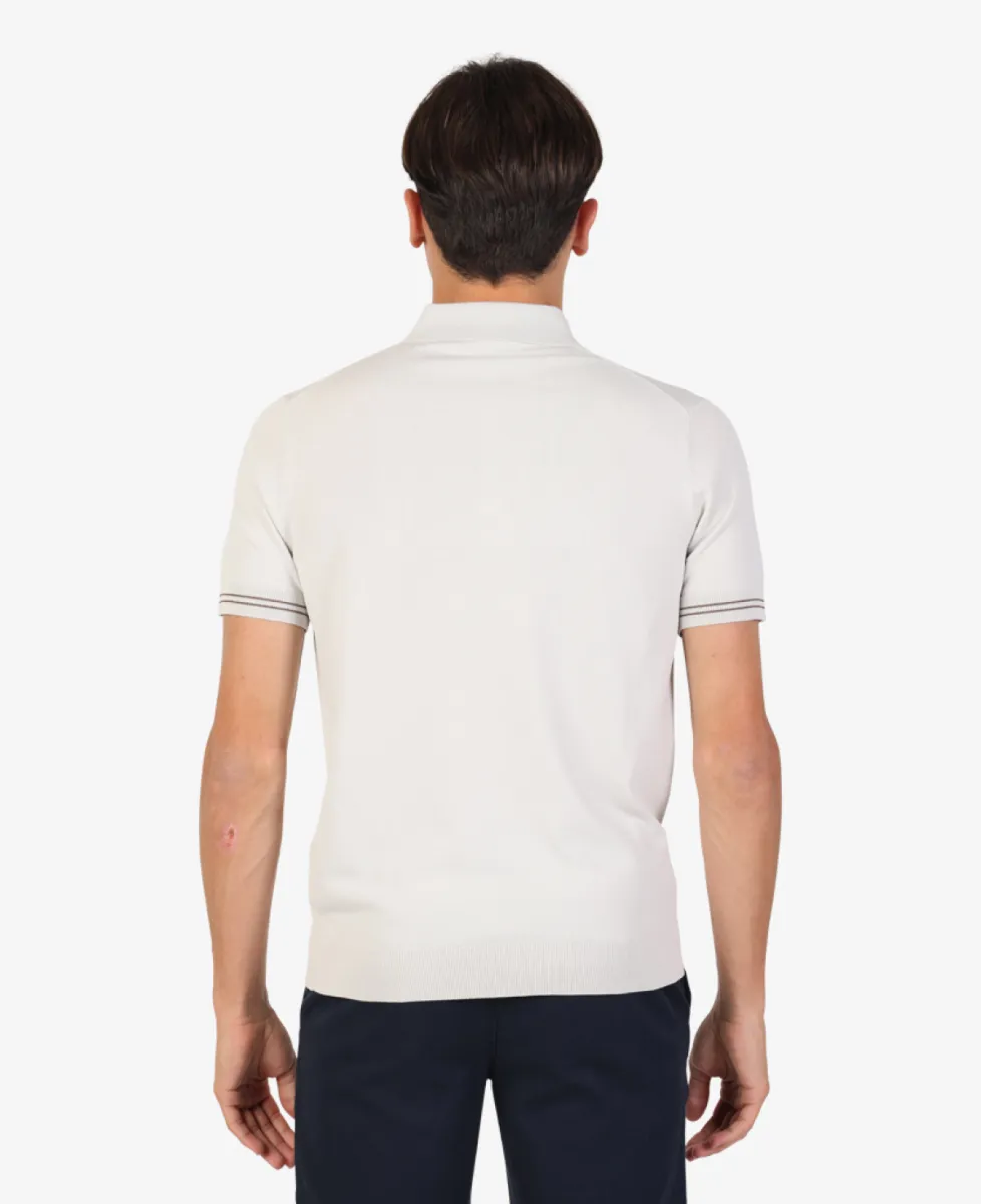 Seven Dials Polo Gebreid - Ecru 6 Seven Dials Seven Dials Polo Gebreid - Ecru