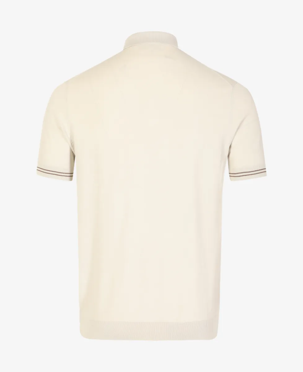 Seven Dials Polo Gebreid - Ecru 7 Seven Dials Seven Dials Polo Gebreid - Ecru