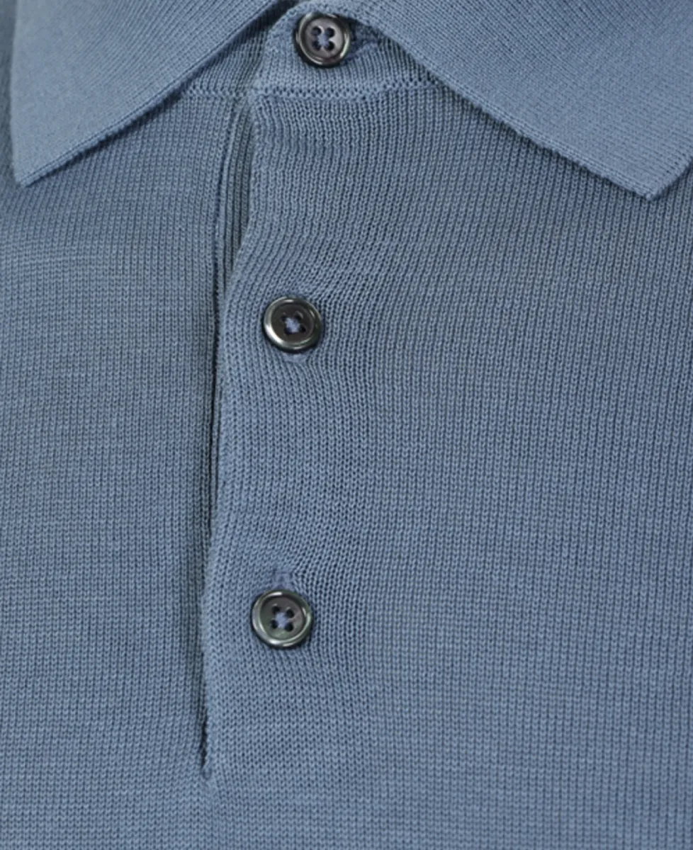 Seven Dials Polo - Middelblauw 5 Seven Dials Seven Dials Polo - Middelblauw