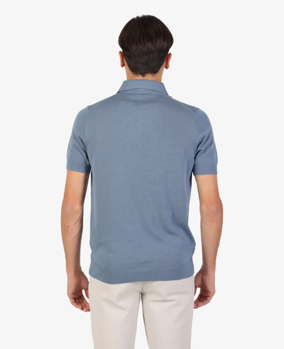 Seven Dials Polo - Middelblauw 6 Seven Dials Seven Dials Polo - Middelblauw