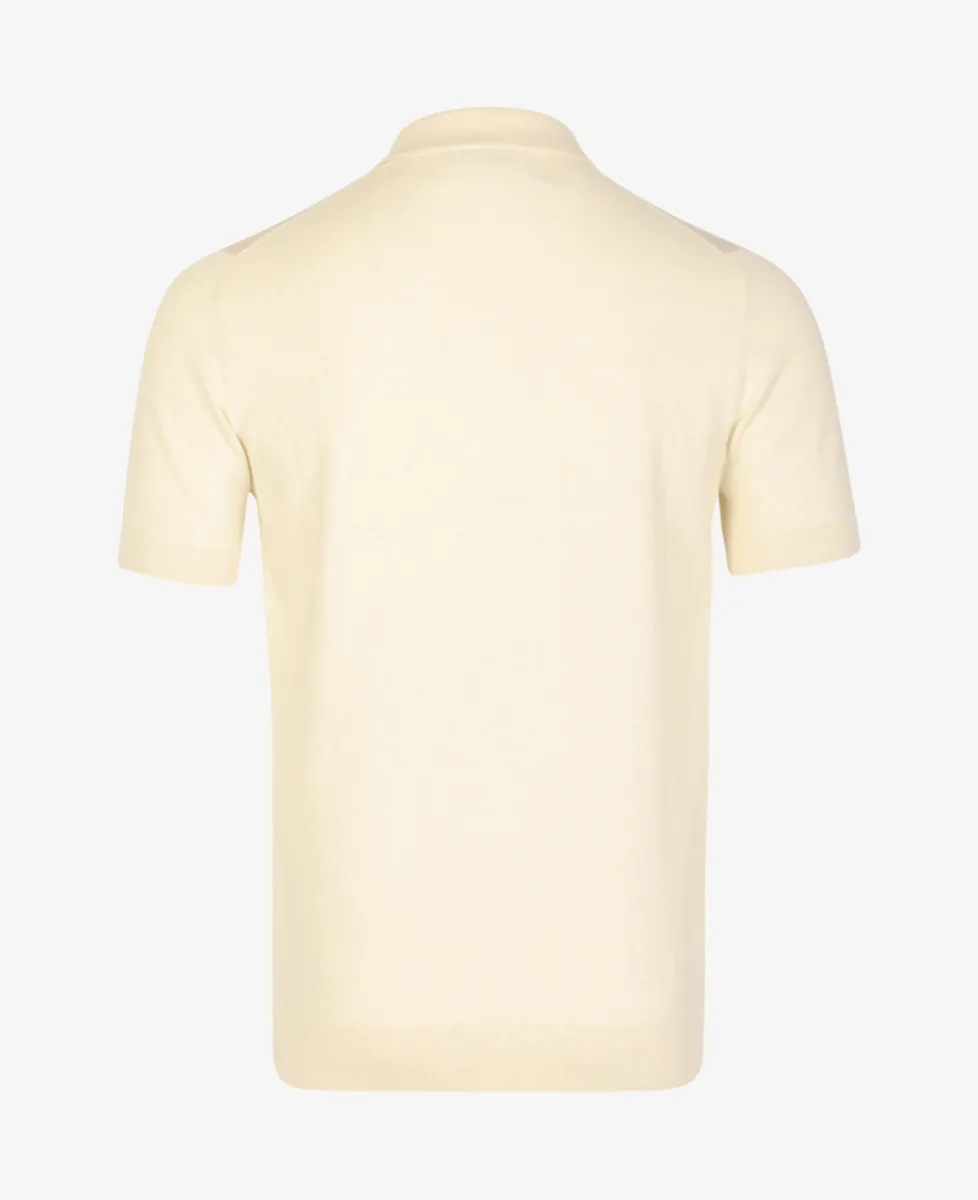 Seven Dials Polo Gebreid - Ecru 7 Seven Dials Seven Dials Polo Gebreid - Ecru