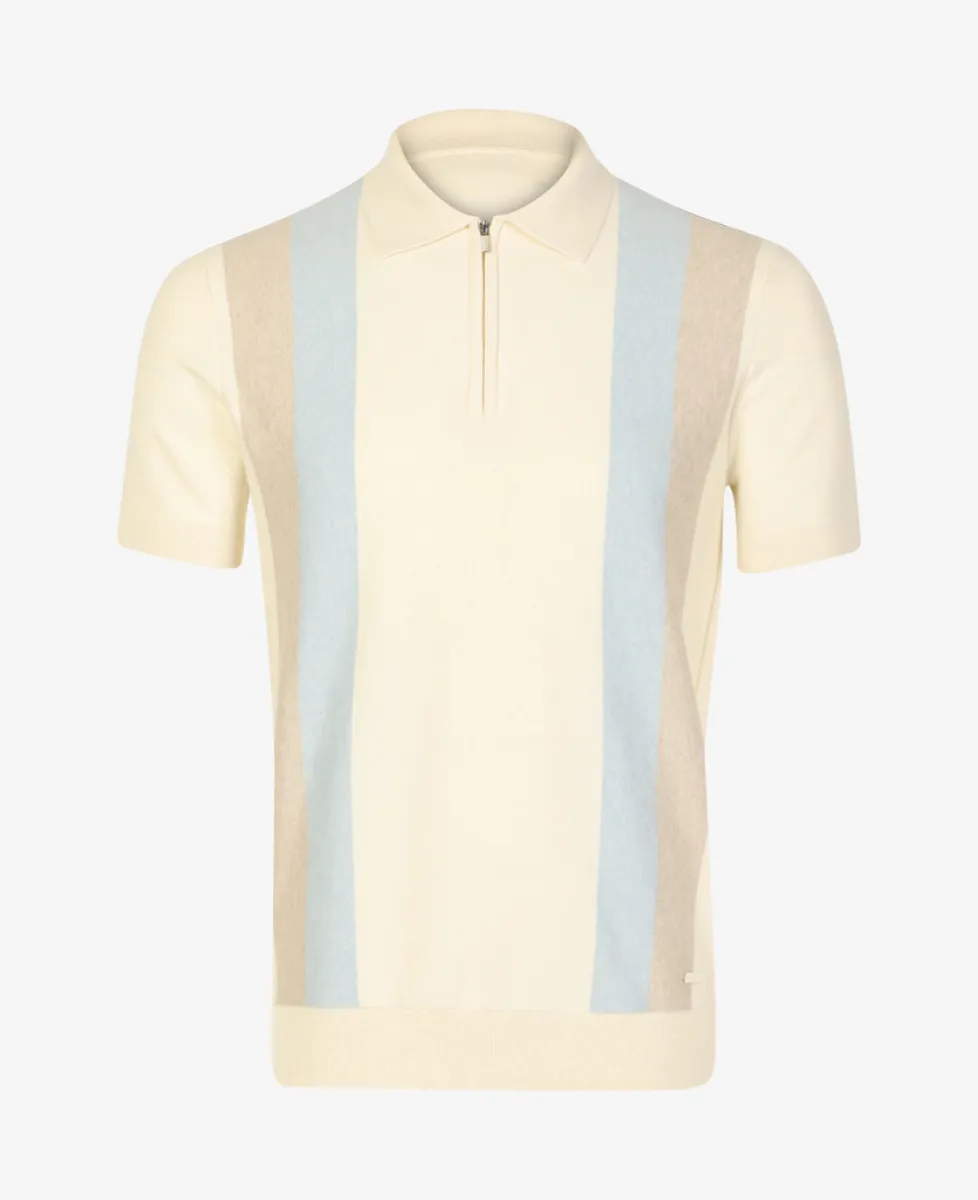 Seven Dials Polo Gebreid - Ecru 1 Seven Dials Seven Dials Polo Gebreid - Ecru