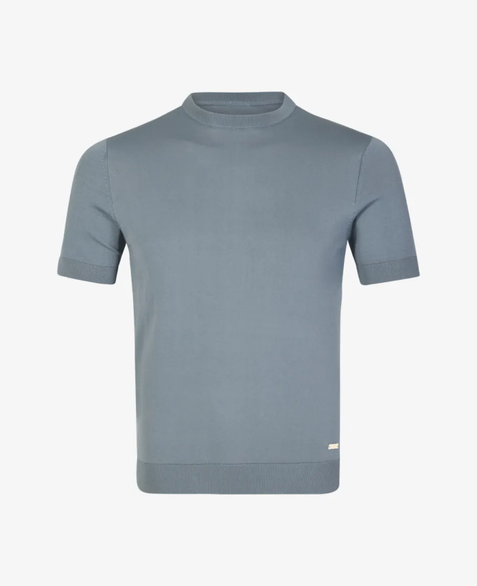 Seven Dials T-shirt - Middelblauw 1 Seven Dials Seven Dials T-shirt - Middelblauw