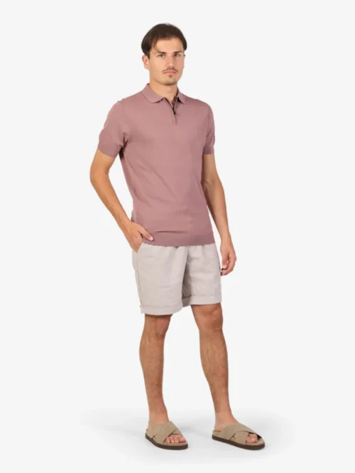 Seven Dials Seven Dials Polo Gebreid - Aubergine