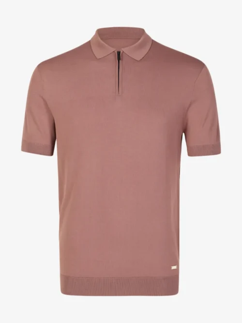 Seven Dials Seven Dials Polo Gebreid - Aubergine