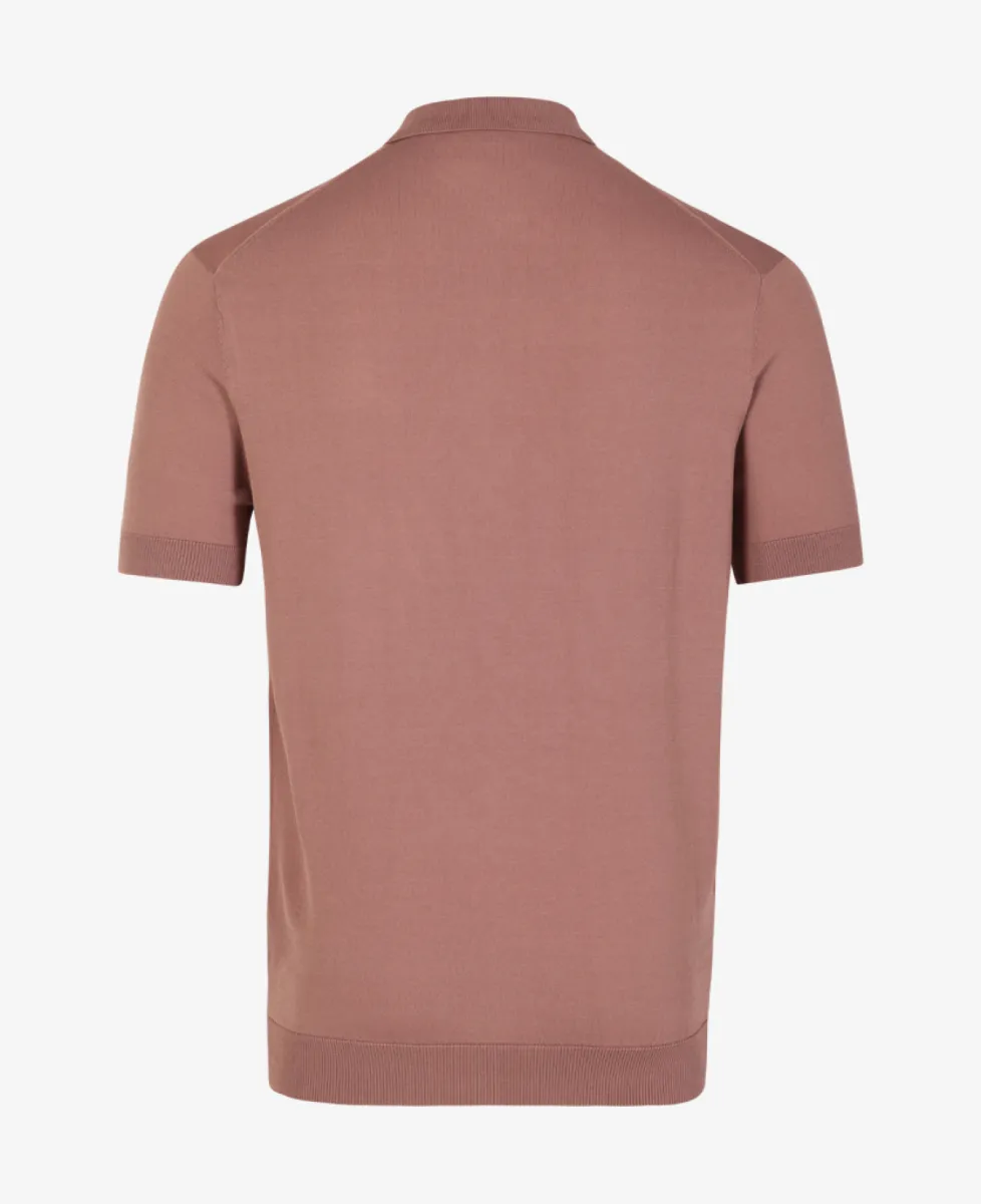 Seven Dials Polo Gebreid - Aubergine 7 Seven Dials Seven Dials Polo Gebreid - Aubergine