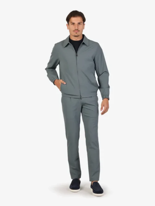 Seven Dials Seven Dials Jeresy Shirt Jacket - Middelgrijs