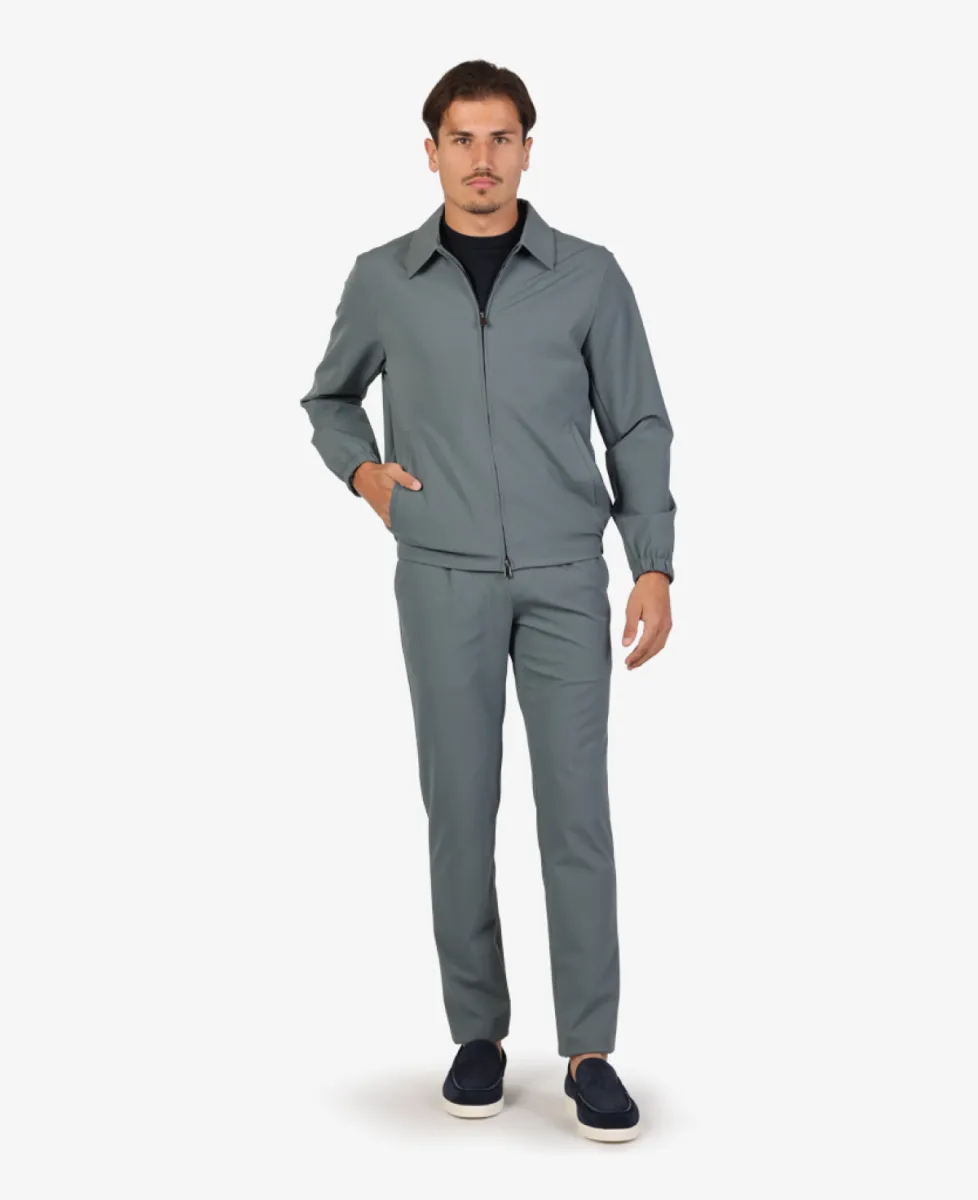 Seven Dials Jeresy Shirt Jacket - Middelgrijs 2 Seven Dials Seven Dials Jeresy Shirt Jacket - Middelgrijs