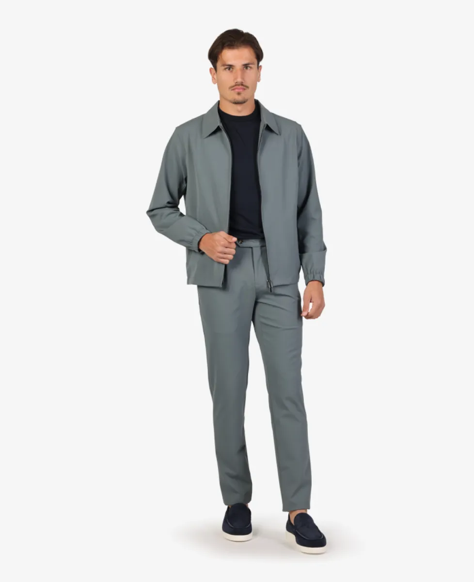 Seven Dials Jeresy Shirt Jacket - Middelgrijs 3 Seven Dials Seven Dials Jeresy Shirt Jacket - Middelgrijs