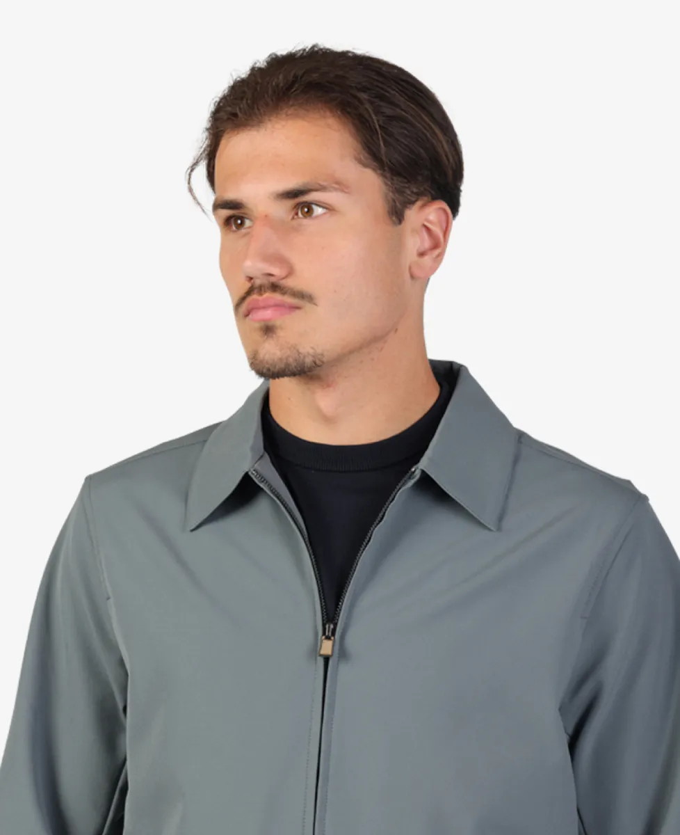 Seven Dials Jeresy Shirt Jacket - Middelgrijs 5 Seven Dials Seven Dials Jeresy Shirt Jacket - Middelgrijs