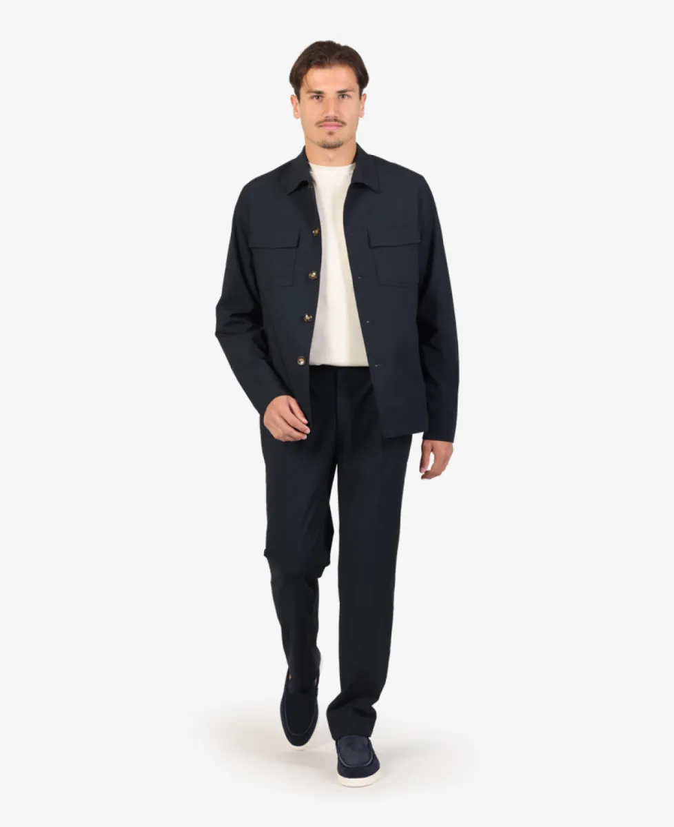 Seven Dials Overshirt - Navy 3 Seven Dials Seven Dials Overshirt - Navy