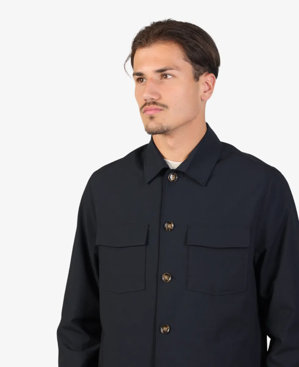 Seven Dials Overshirt - Navy 5 Seven Dials Seven Dials Overshirt - Navy