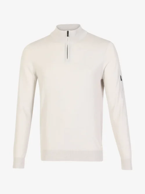 Seven Dials Seven Dials Trui Halfzip - Lichtgrijs