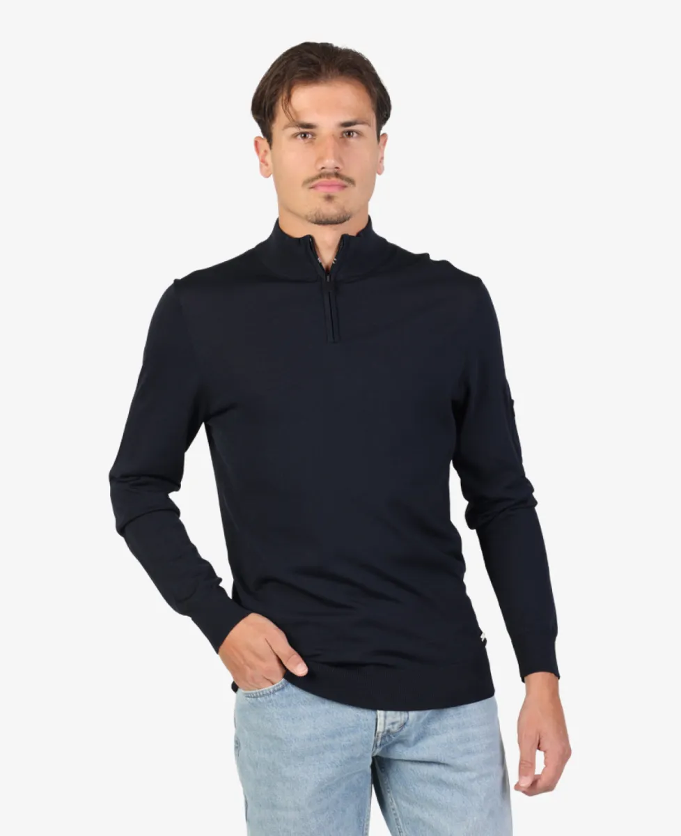 Seven Dials Trui Halfzip - Navy 3 Seven Dials Seven Dials Trui Halfzip - Navy