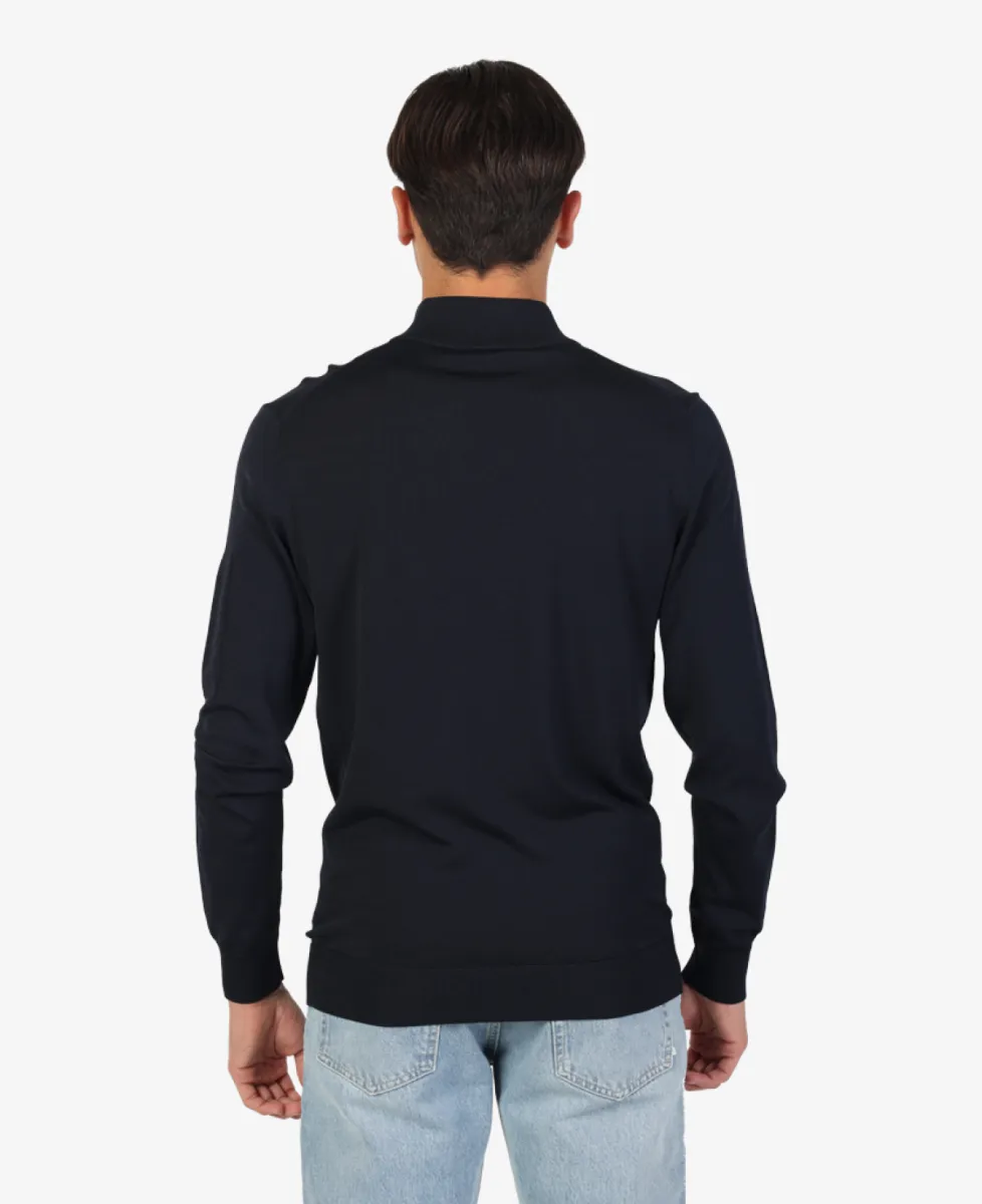 Seven Dials Trui Halfzip - Navy 7 Seven Dials Seven Dials Trui Halfzip - Navy