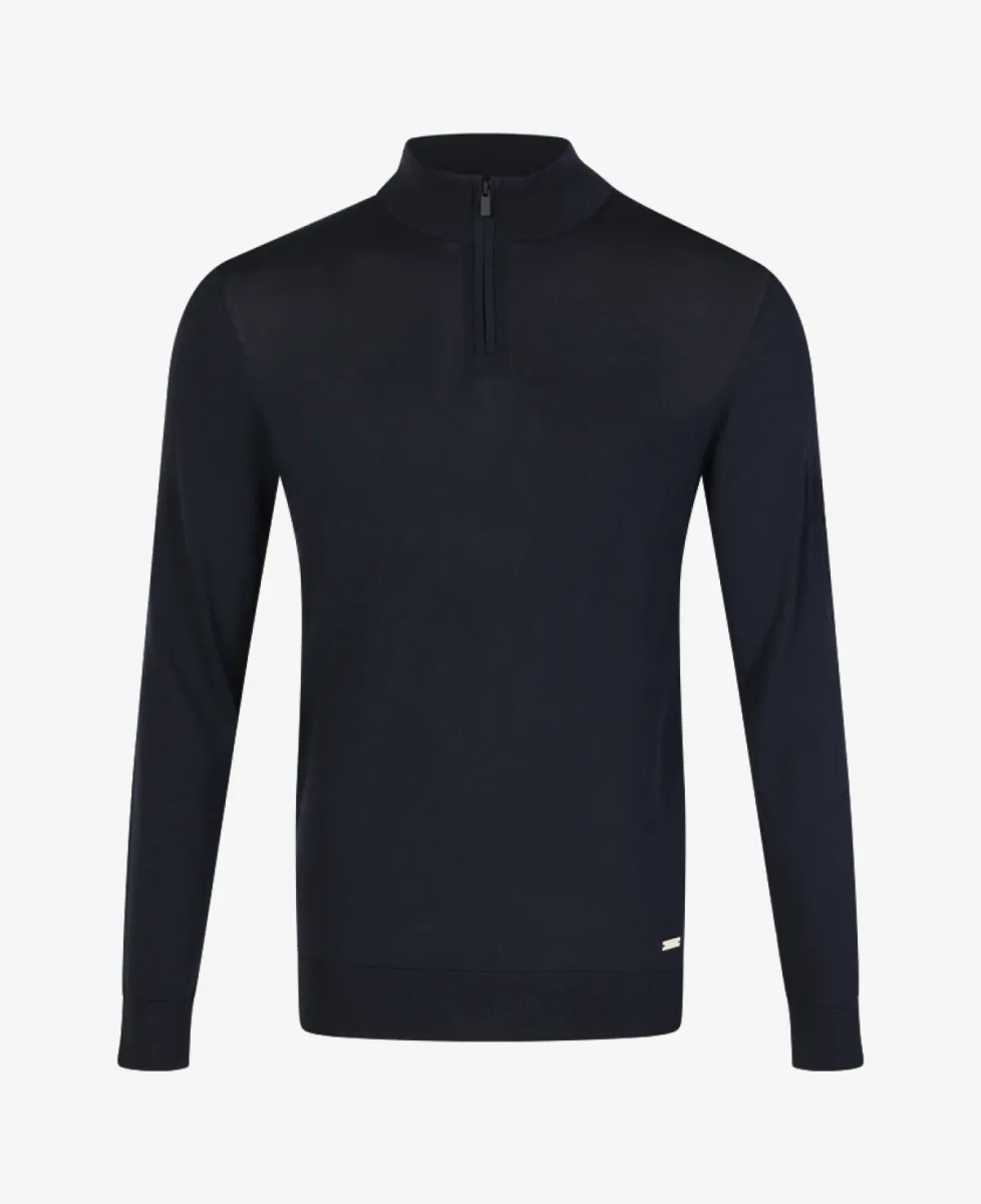 Seven Dials Trui Halfzip - Navy 1 Seven Dials Seven Dials Trui Halfzip - Navy